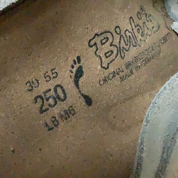 Birki’s grey & brown 3 strap Birkenstock sandals - Picture 6 of 8